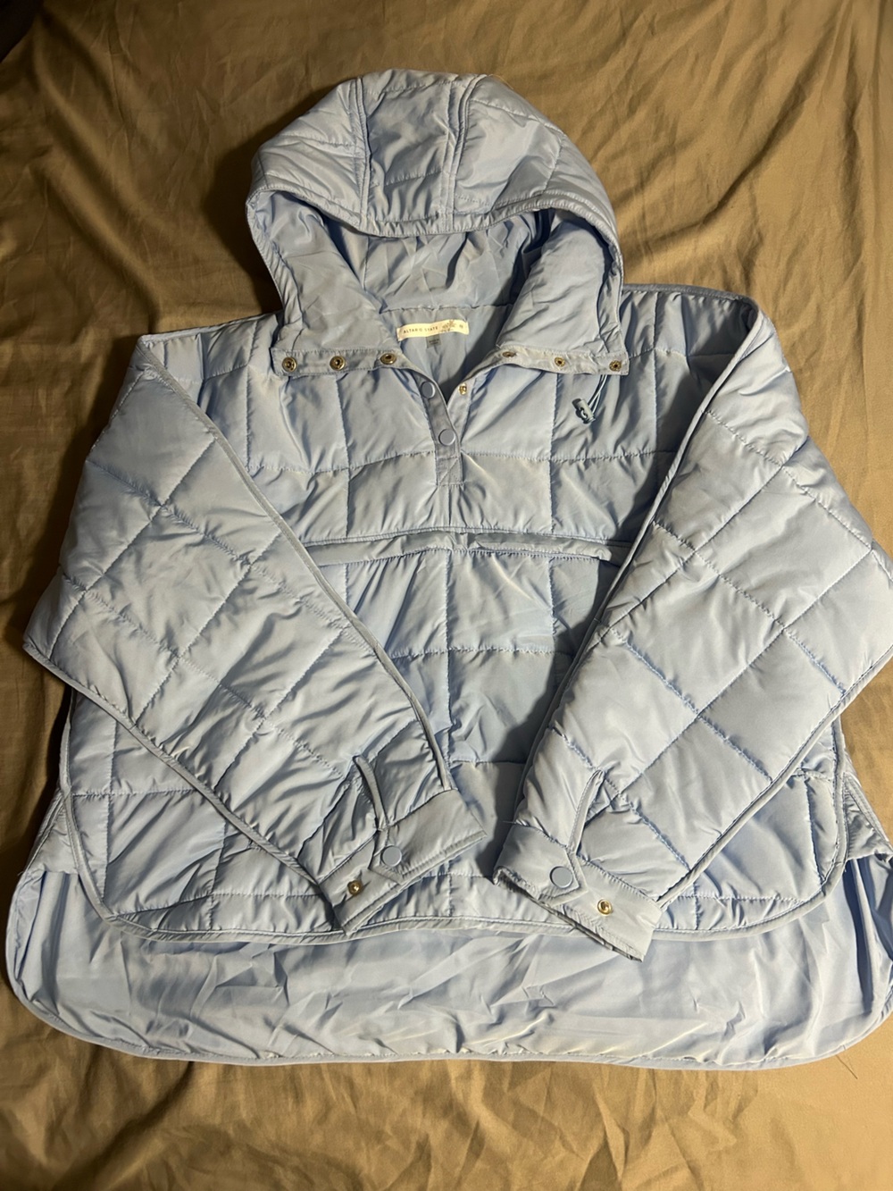 Altar'd State Light Blue Briana Quilted Puffer Jacket Size M